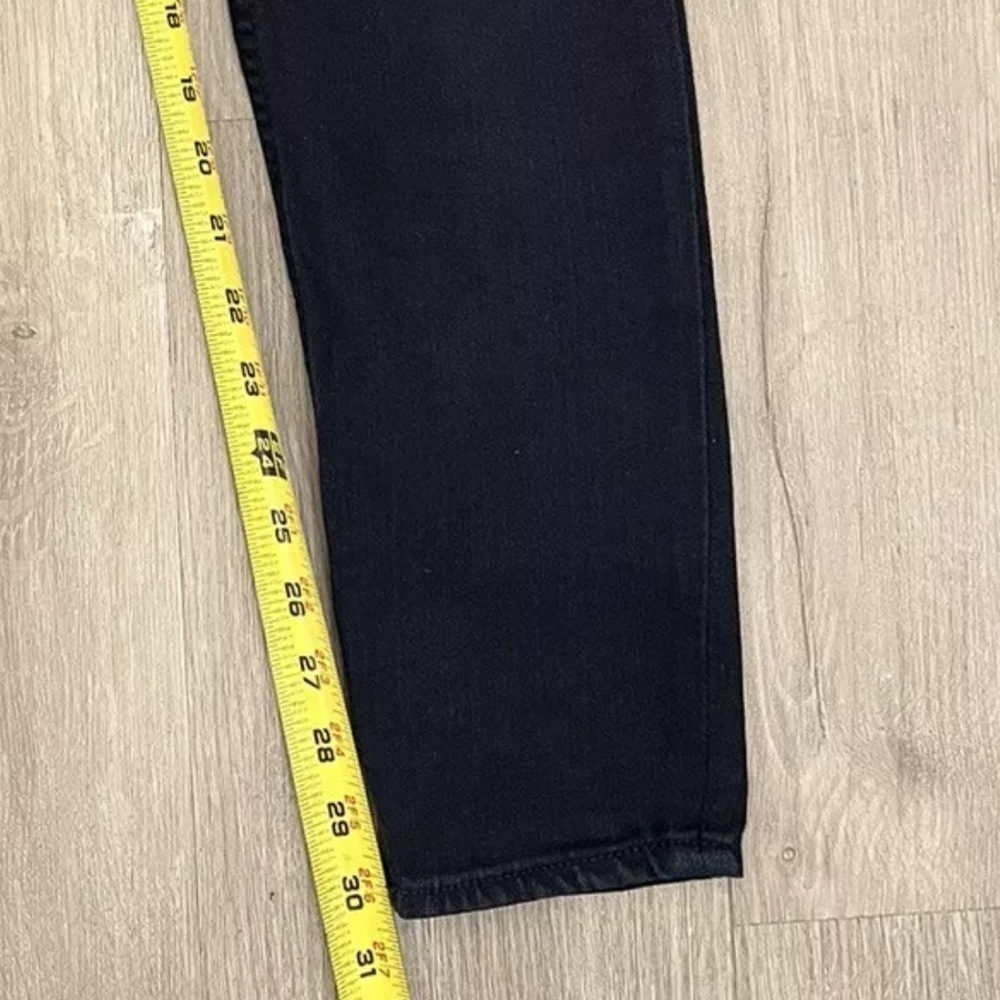 Express distressed high waisted black legging skinny jean size 4 - Picture 8 of 11